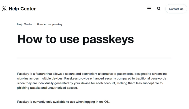 椰林镇苹果维修店铺分享iOS用户如何通过通行密钥(Passkey)登录 